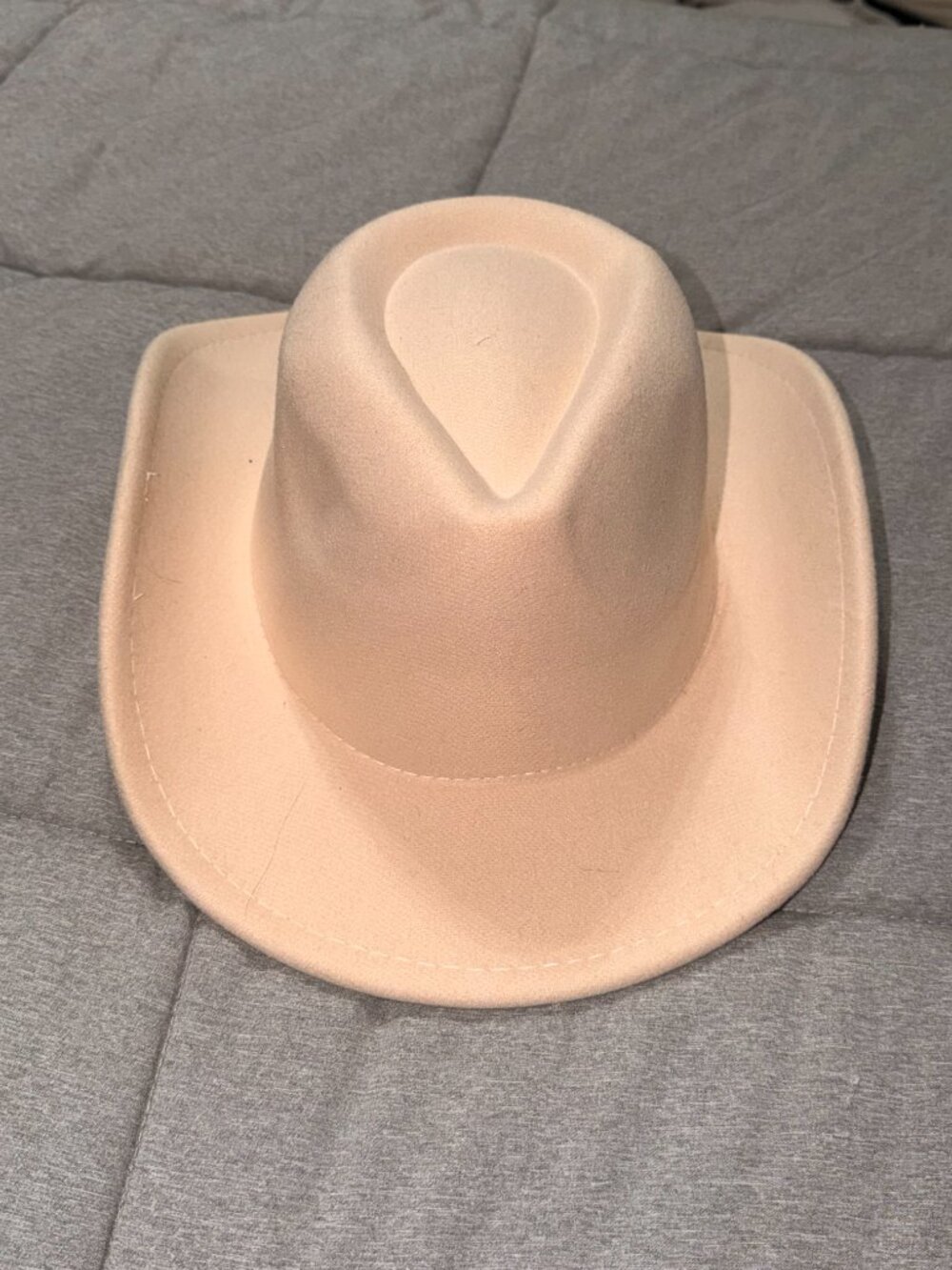 Cream Felt Cowboy Hat